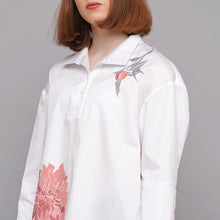 Load image into Gallery viewer, Polo. Berry pink piony.