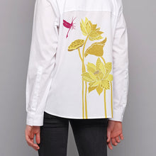 Load image into Gallery viewer, Pockets. Melon yellow flower.
