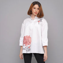 Load image into Gallery viewer, Polo. Berry pink piony.
